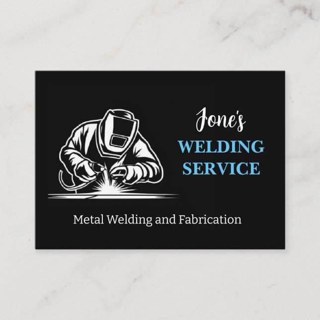 Modern Metall Welder, Fabricator, entreprenör Visitkort (Framsida)