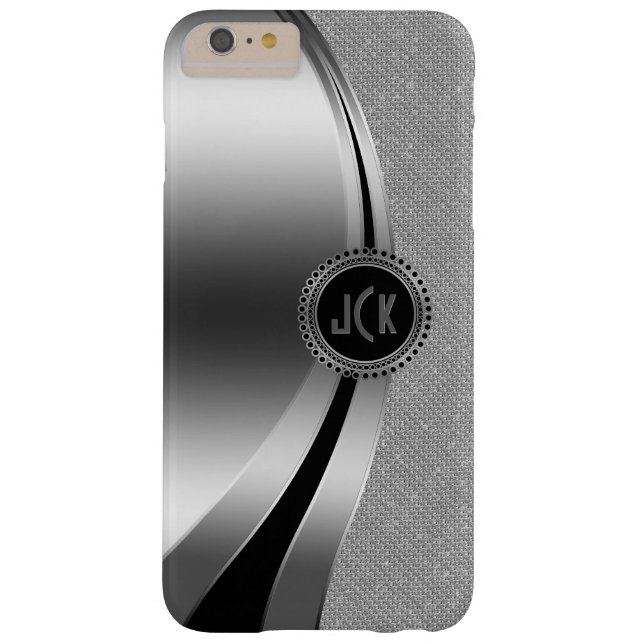 Modern Metallic Silver & Diamonds Glitter Case-Mate iPhone Skal (Baksidan)