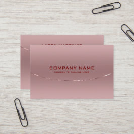 Modern Metallisk bakgrund Ro Guld Visitkort