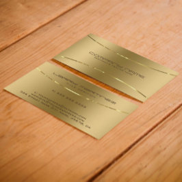 Modern Metallisk Faux Guld Stainless Steel-utseend Visitkort