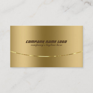 Modern Metallisk Faux Guld Stainless Steel-utseend Visitkort