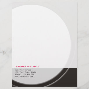 Modern metallisk geometri, valfri text och Färg Brevhuvud