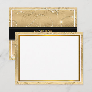 Modern metallisk I Elegant guld folie struktur Anteckningskort