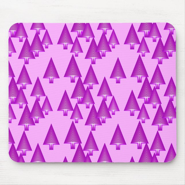 Modern metallisk Julgranar - violett Musmatta (Framsidan)