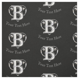 Modern metallisk monogram (B) Tyg