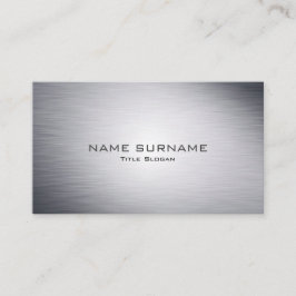 Modern metallisk silverstilvisitkort visitkort