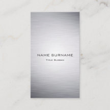 Modern metallisk visitkort för silverLooklodrät