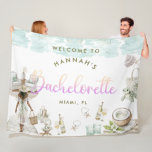 Modern Miami Beach Bachelorette Helg Fleecefilt<br><div class="desc">Modern Miami Beach Bachelorette Helg</div>
