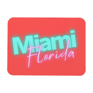 Modern Miami Neon Ljus Magnet