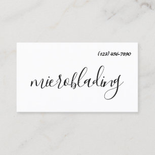 Modern Microblading, Ögonbryn, Permanent Makeup Visitkort