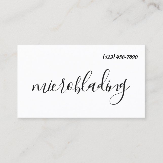 Modern Microblading, Ögonbryn, Permanent Makeup Visitkort (Framsida)
