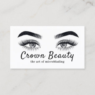 Modern Microblading , Ögonbryn, Permanent Makeup Visitkort