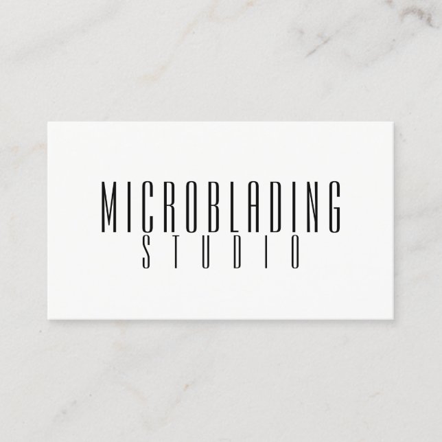 Modern Microblading, Ögonbryn, Permanent Makeup Visitkort (Framsida)