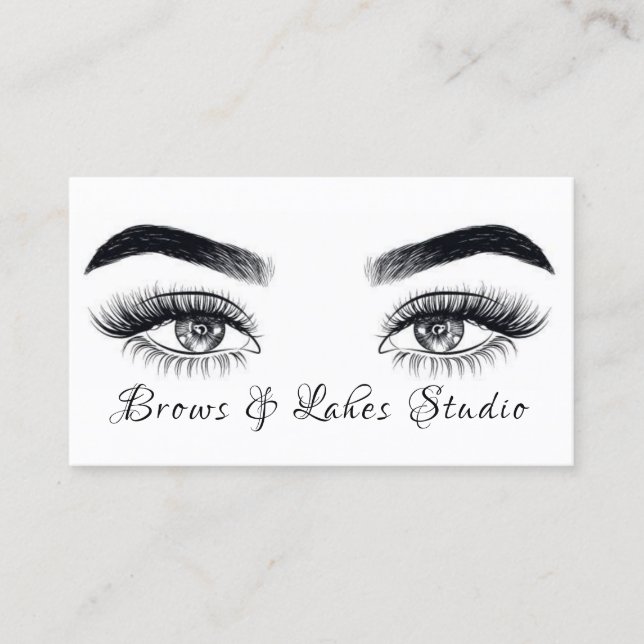 Modern Microblading , Ögonbryn,  Permanent Makeup Visitkort (Framsida)