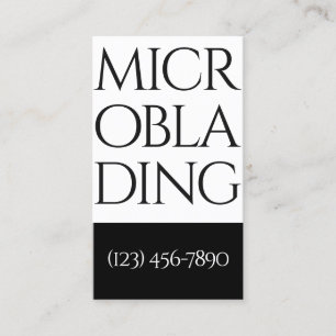 Modern Microblading , Ögonbryn,  Permanent Makeup Visitkort