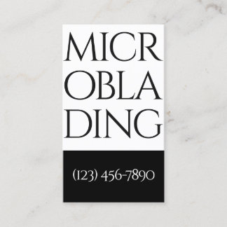 Modern Microblading , Ögonbryn,  Permanent Makeup Visitkort