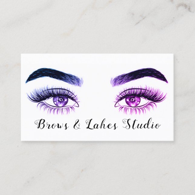 Modern Microblading , Ögonbryn,  Permanent Makeup Visitkort (Framsida)