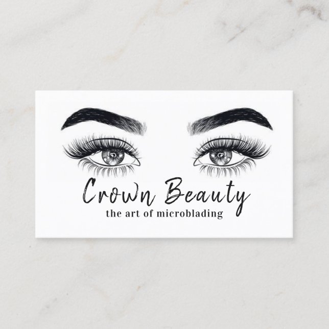 Modern Microblading Visitkort (Framsida)