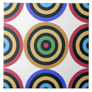 Modern Mid Century Colorful Geometric mönster Kakelplatta