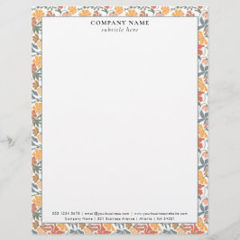 Modern Mid Century Pattern Company Name Details Brevhuvud