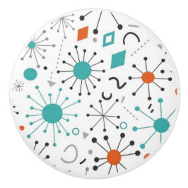 Modern Mid Century Retro Atomic Abstract Knopp