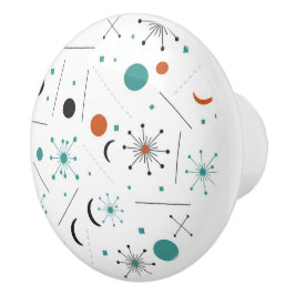 Modern Mid Century Retro Atomic Abstract Knopp