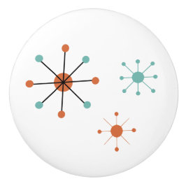 Modern Mid Century Retro Atomic Abstract Knopp
