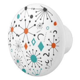 Modern Mid Century Retro Atomic Abstract Knopp