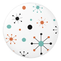 Modern Mid Century Retro Atomisk Abstrakt