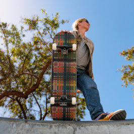 Modern Midcentury Madras Mini Skateboard Bräda 18,5 Cm
