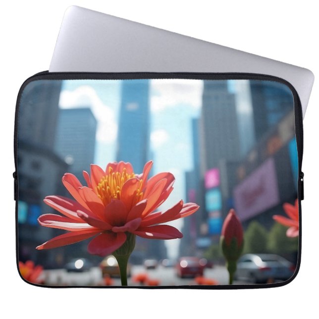 Modern Midday Midtown Bloom 13' Laptop Fodral (Framsidan)