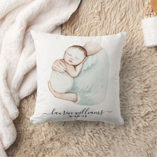 Modern Midfru Doula Cute Birth Coach Newborn Kudde
