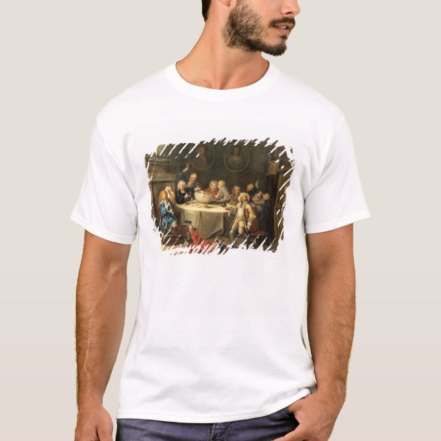 Modern midnatt konversation t-shirt (Framsida)