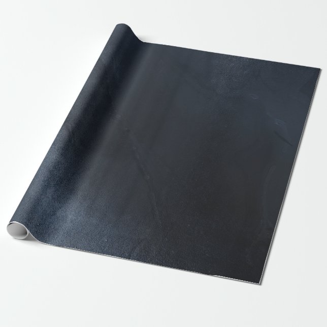 Modern Midnight Blue Akrylfärg Bakgrund Presentpapper (Utrullad)