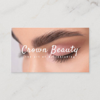 Modern mikroblading , Eyebrows, Permanent Makeup Visitkort