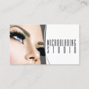 Modern mikroblading , Eyebrows, Permanent Makeup Visitkort