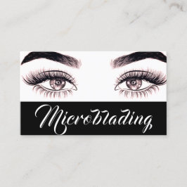 Modern mikroblading , Eyebrows, Permanent Makeup Visitkort