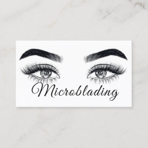 Modern mikroblading , Eyebrows, Permanent Makeup Visitkort