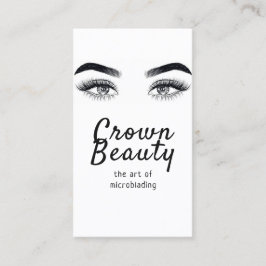 Modern mikroblading , Eyebrows, Permanent Makeup Visitkort