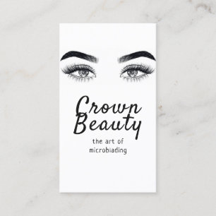 Modern mikroblading , Eyebrows, Permanent Makeup Visitkort