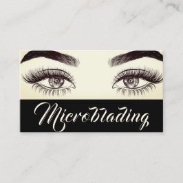 Modern mikroblading , Eyebrows, Permanent Makeup Visitkort