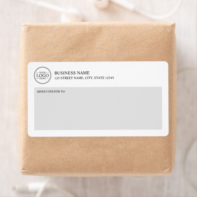 Modern Miniamlist Anpassningsbar Business Logotyp Fraktsedel (Insitu)