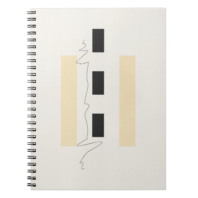 Modern minimal Abstrakt bärbar dator Anteckningsbok (Framsidan)
