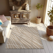 Modern minimal Abstrakt Beige & White