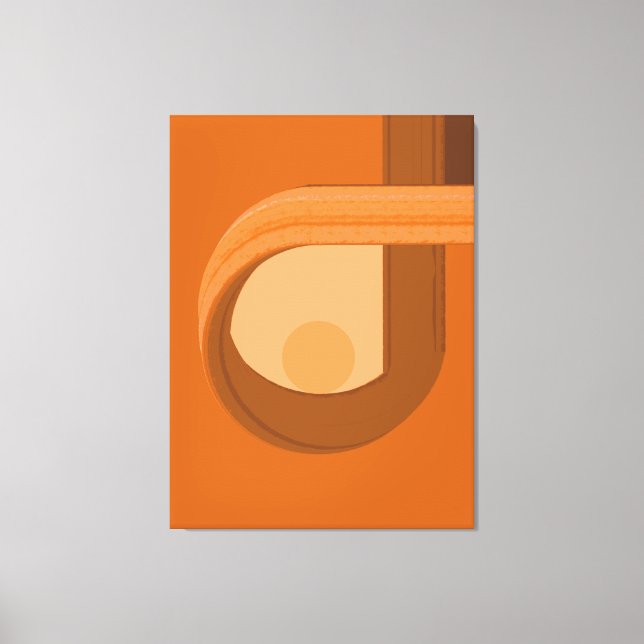 Modern Minimal Abstrakt Kontemplation Canvastryck (Framsida)