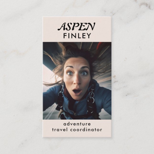 Modern minimal - Affärskortet QR-kod för foto-Logo Visitkort (Framsida)