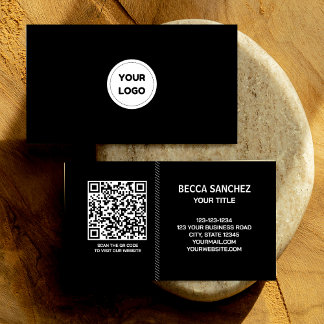 Modern minimal allmän designkod för vanlig Logotyp Visitkort