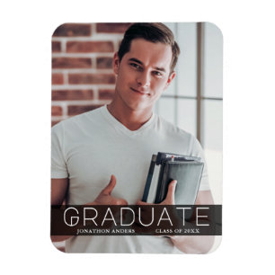 Modern minimal anmälan om foto Bk Student Magnet