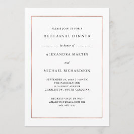 Modern minimal | Återkallningsmiddag för Ro Guld G Inbjudningar