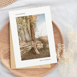 Modern minimal avisering från Bröllop, som vi har Meddelande